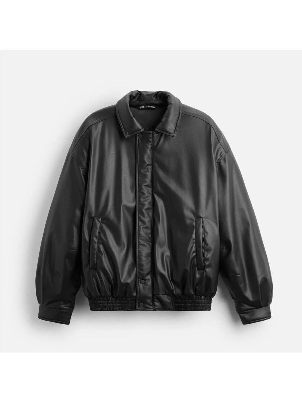 Zara Padded Faux Leather Men’s Bomber Jacket